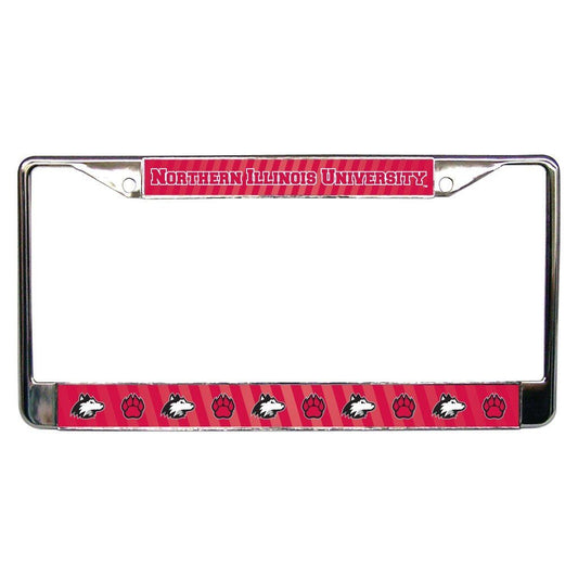 Northern Illinois University Stripes License Plate Frame FREE SHIPPING