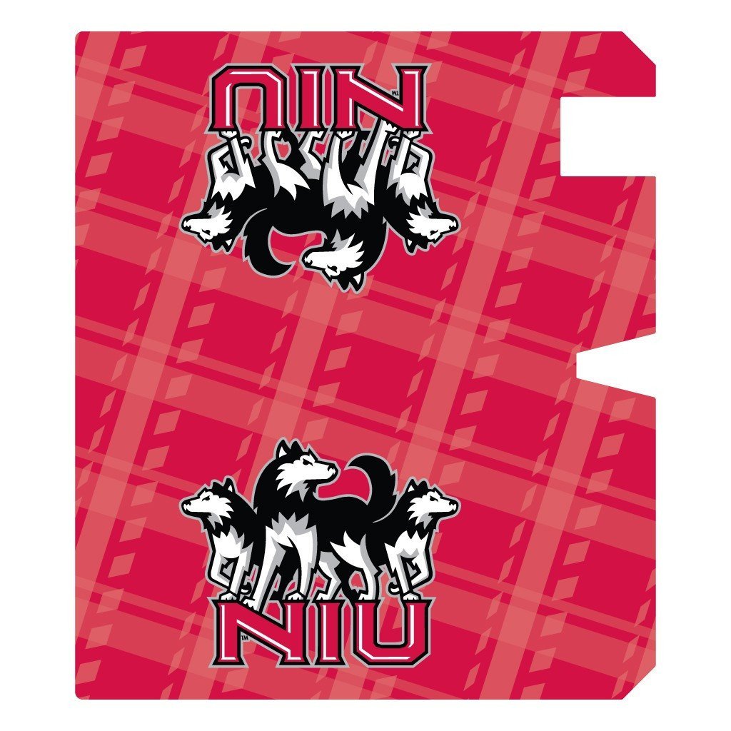 Northern Illinois University Magnetic Mailbox Cover - Plaid Design