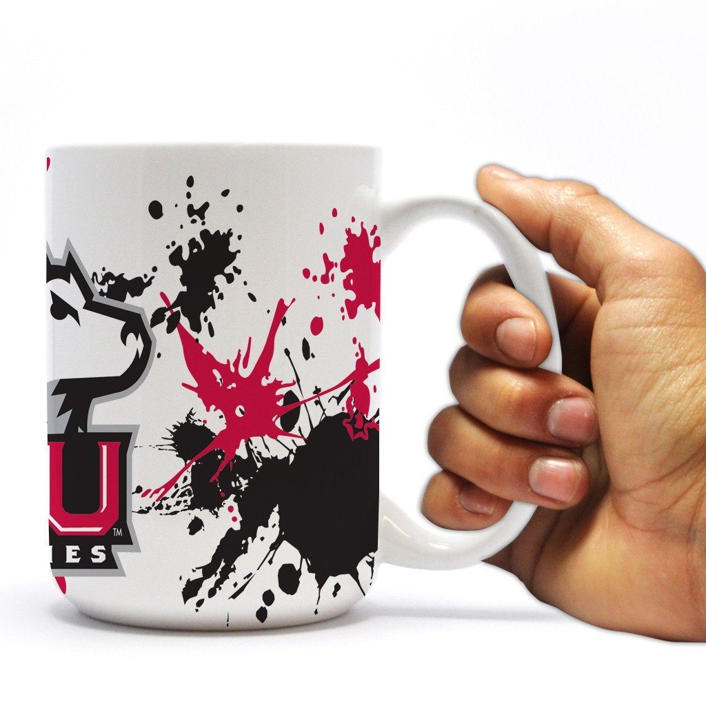 Northern Illinois University 15oz Coffee Mug “ Paint Splatter Design
