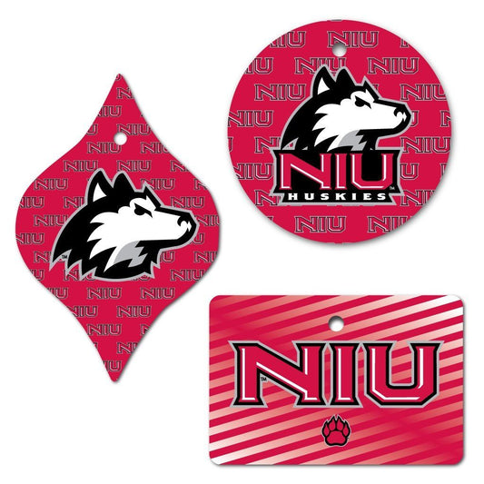 Northern Illinois University Ornament - Set of 3 Shapes - FREE SHIPPING