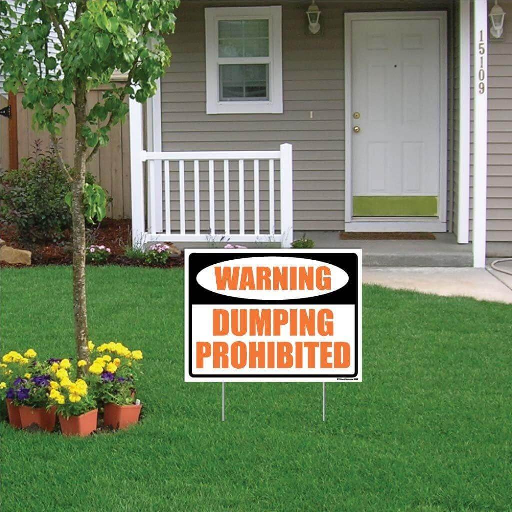 No Dumping Allowed Sign or Sticker