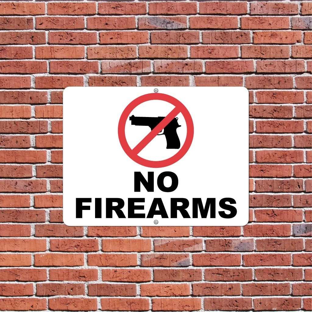 No Firearms Sign or Sticker - #4