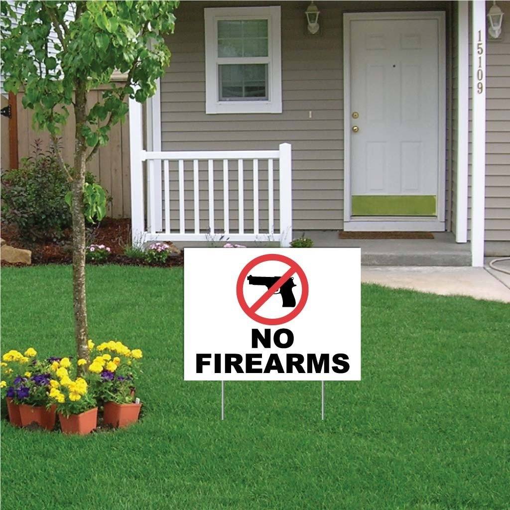 No Firearms Sign or Sticker - #4