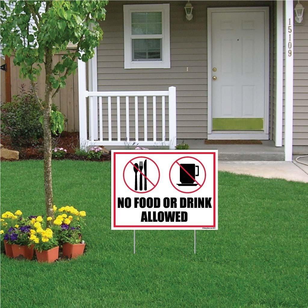 No Food or Drink Allowed Sign or Sticker - #6
