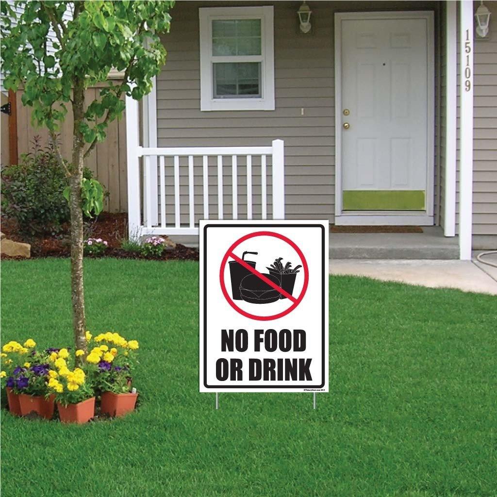 No Food or Drink Sign or Sticker