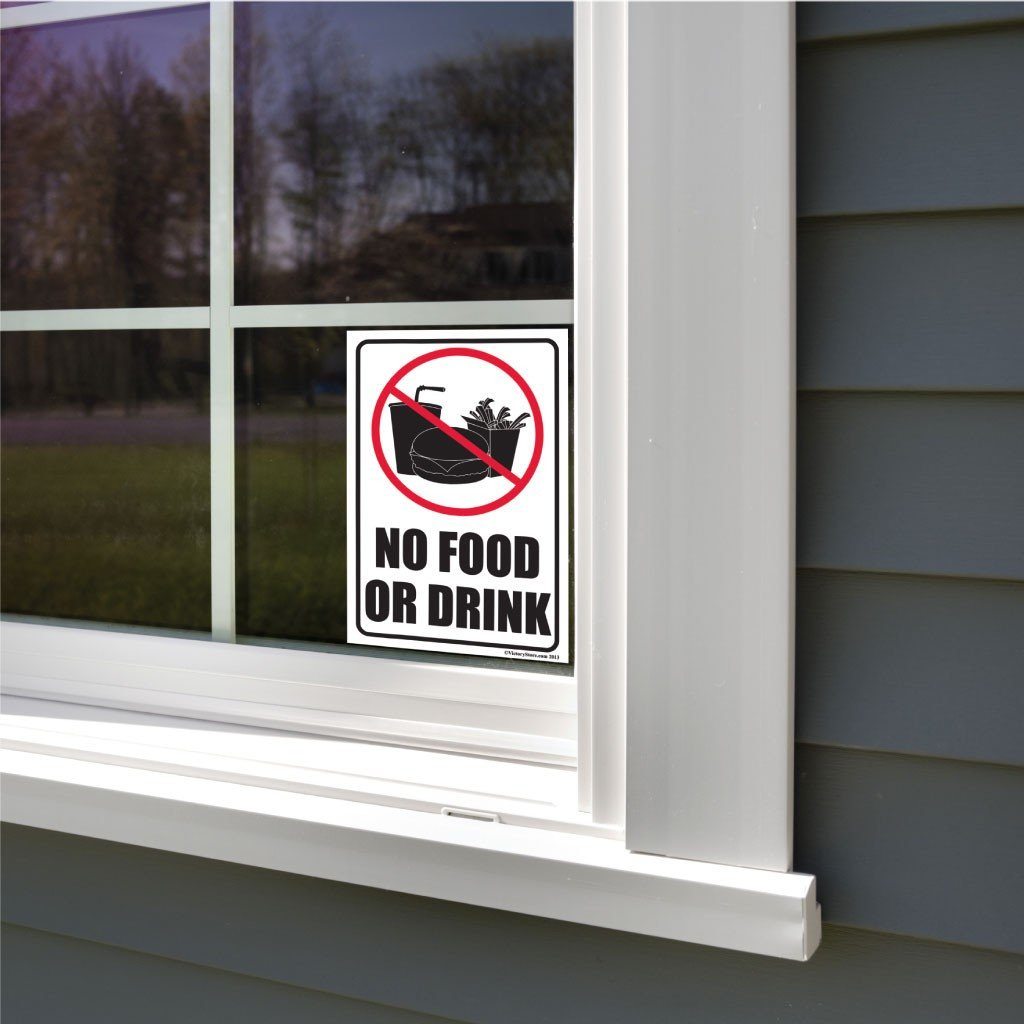 No Food or Drink Sign or Sticker