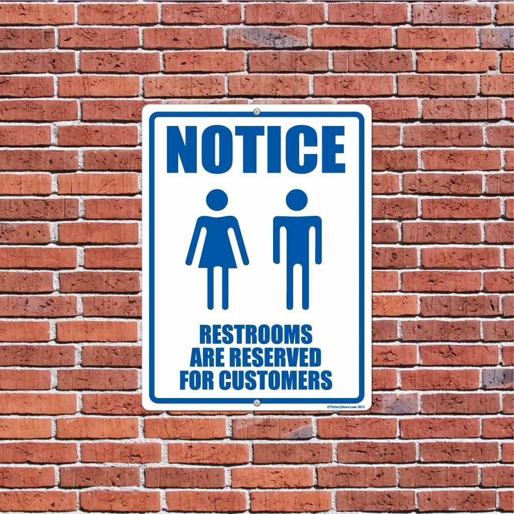 No Public Restrooms Sign or Sticker