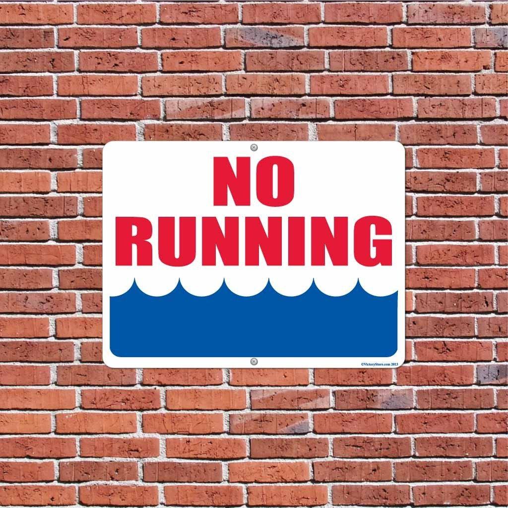 No Running Pool Sign or Sticker | VictoryStore – VictoryStore.com