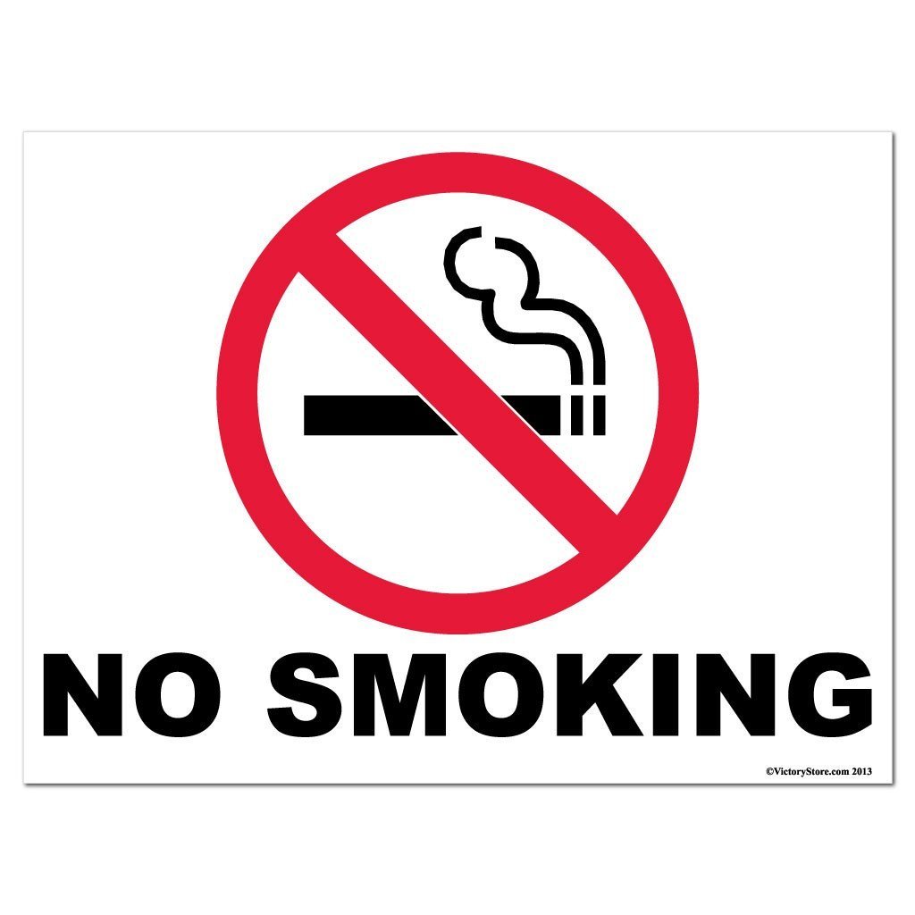 No Smoking Sign or Sticker - #3