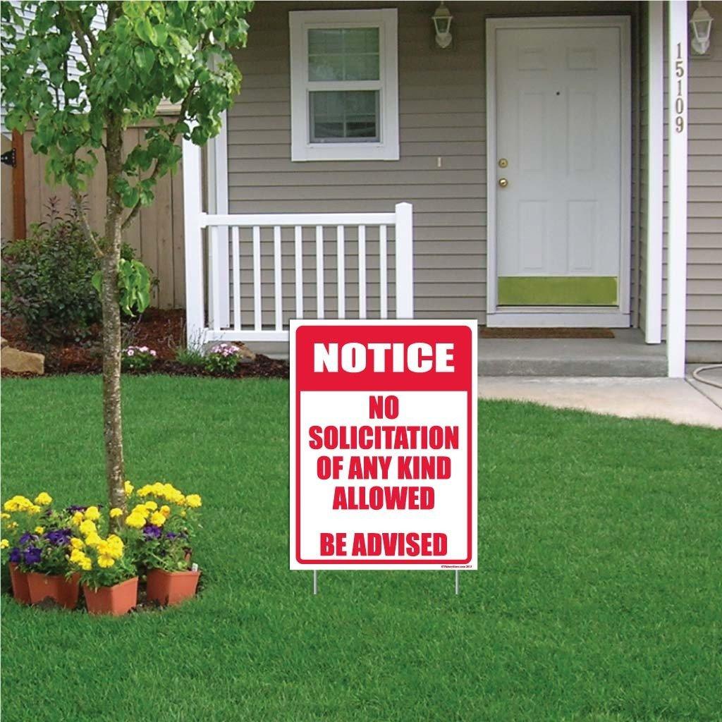 No Soliciting Allowed Sign or Sticker