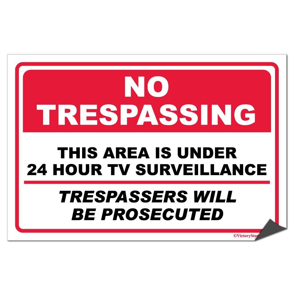 no-trespassing-sign-sticker-victorystore-victorystore-com for Free Printable No Trespassing Signs No Trespassing Sign/Sticker | VictoryStore – VictoryStore.com for Free Printable No Trespassing Signs