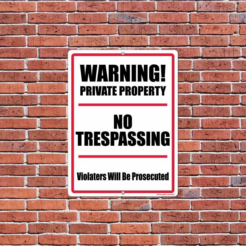 No Trespassing Violators will be Prosecuted Sign or Sticker