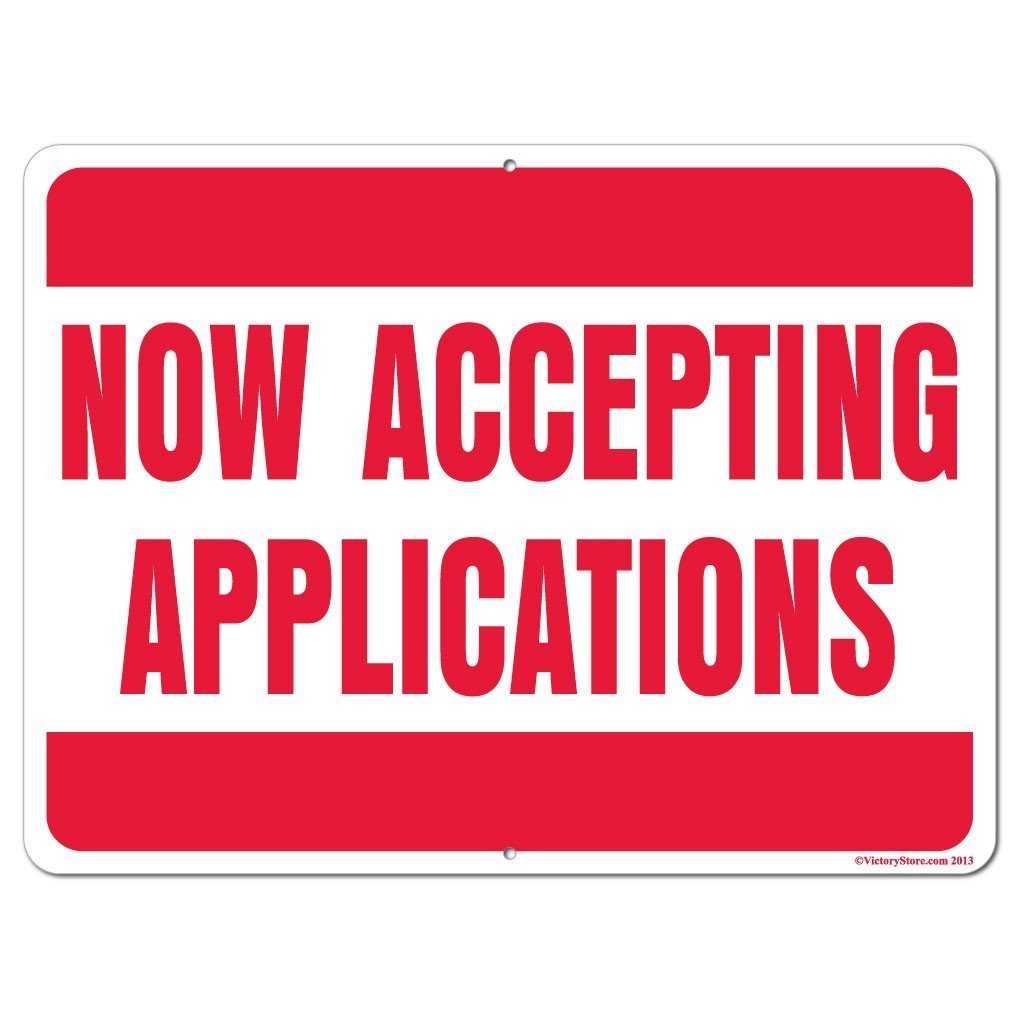 Son Application Sign Now Accepting Applications Sign or Sticker | VictoryStore ...