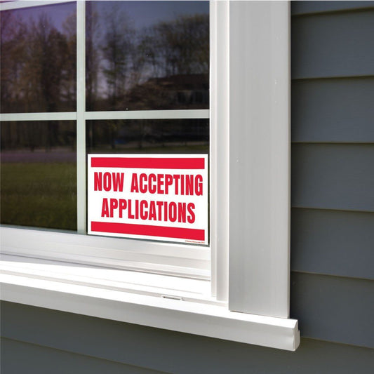 Now Accepting Applications Sign or Sticker - #4