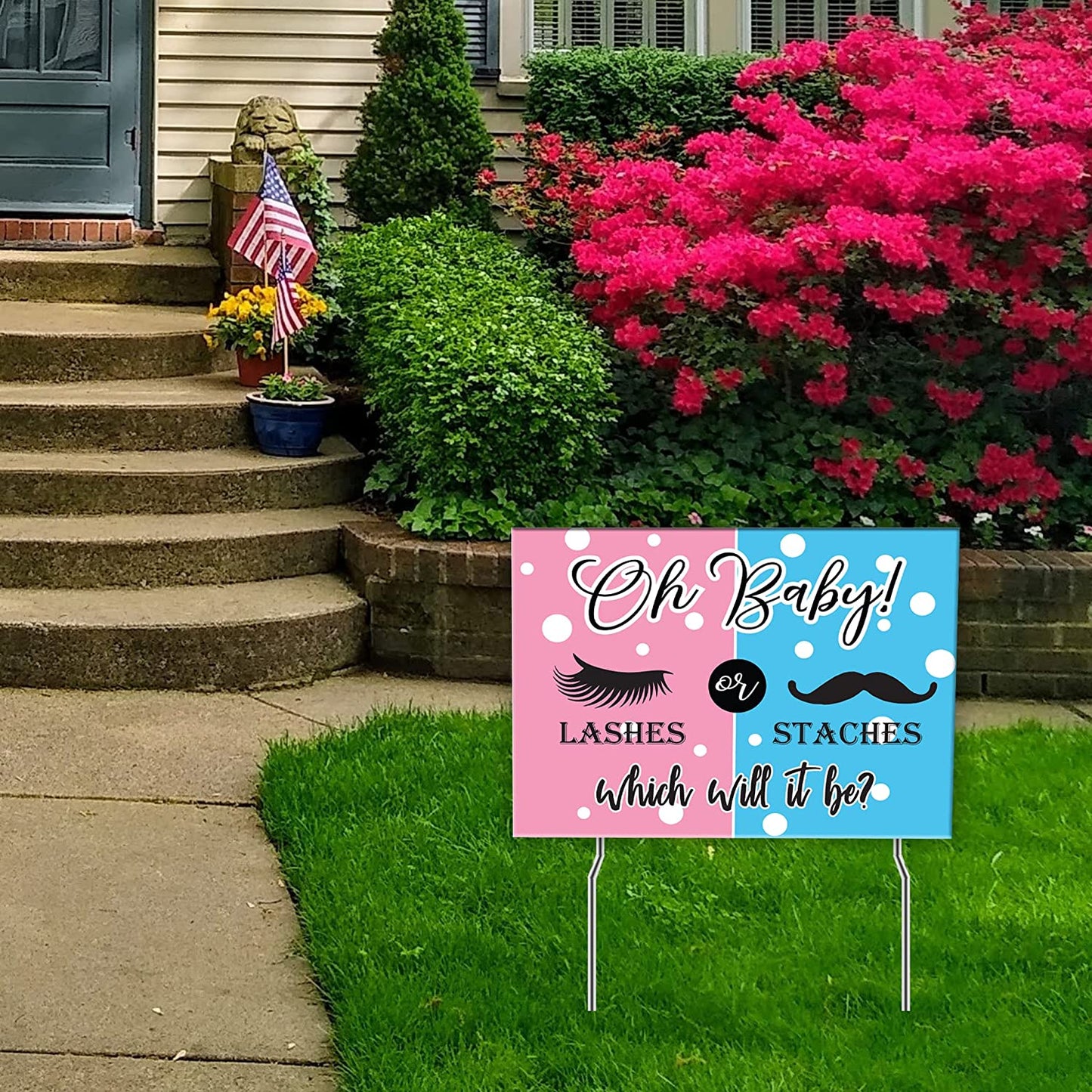 Oh Baby! Gender Reveal Party Yard Sign