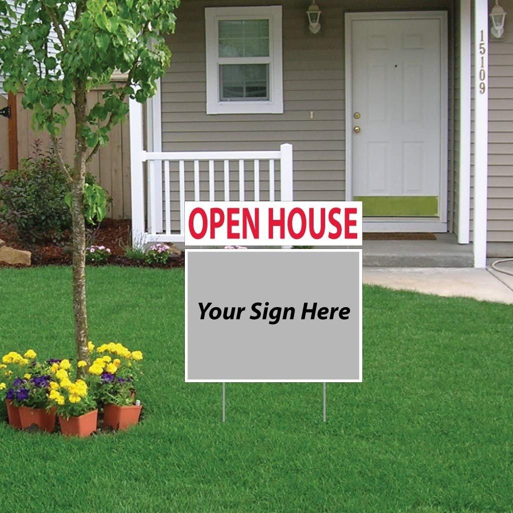 Open House Real Estate Yard Sign Rider Set - FREE SHIPPING