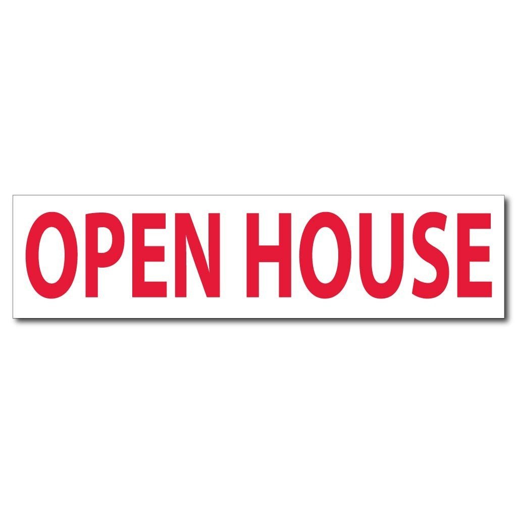 Open House Real Estate Yard Sign Rider Set - FREE SHIPPING