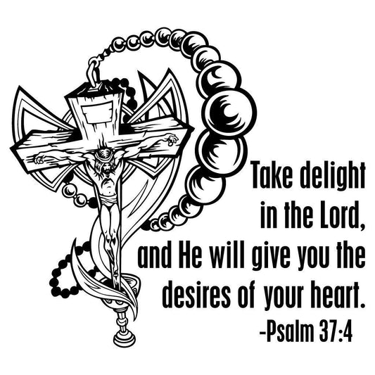 Religious Themed T-Shirt Psalm 37:4 - FREE SHIPPING
