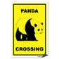 Panda Crossing Sign or Sticker