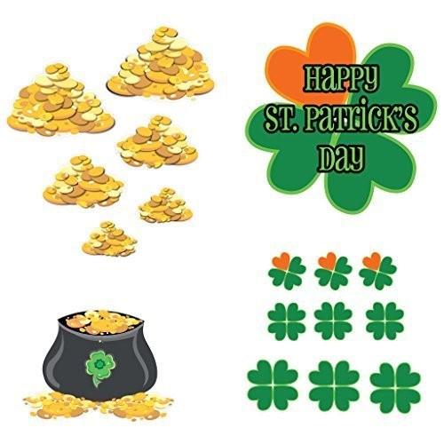 St. Patrick's Day - Yard Decoration - Shamrocks and Gold - FREE SHIPPING