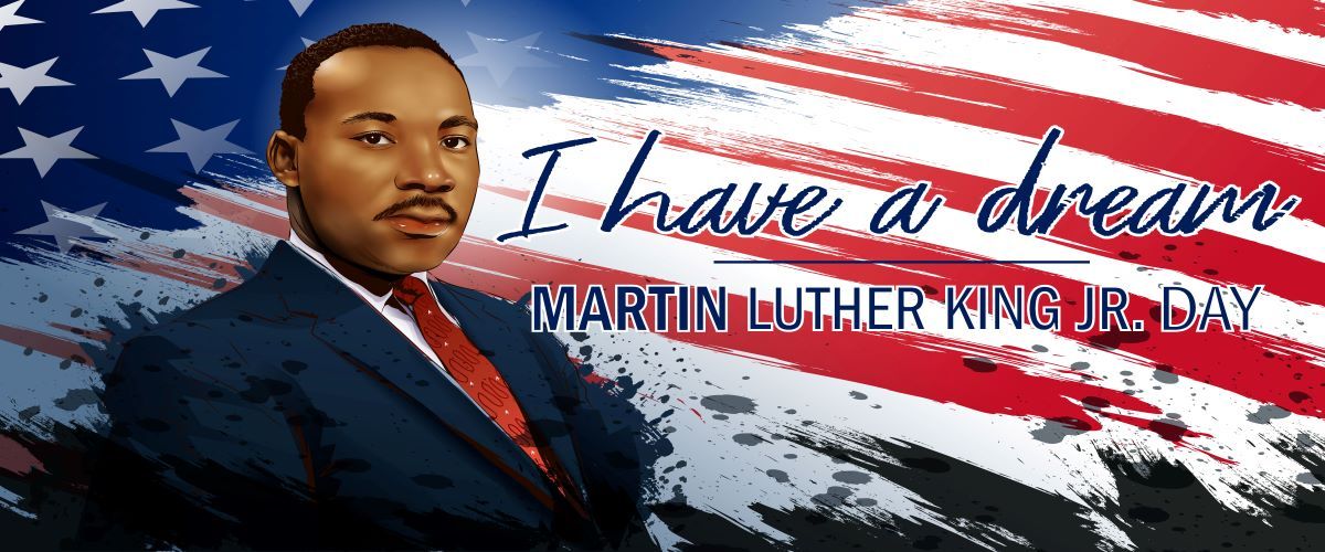 Patriotic 'I Have a Dream' MLK Day Banner (19986)