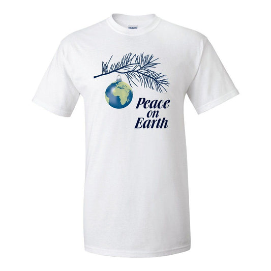 Peace on Earth Religious Christmas T-Shirt - FREE SHIPPING