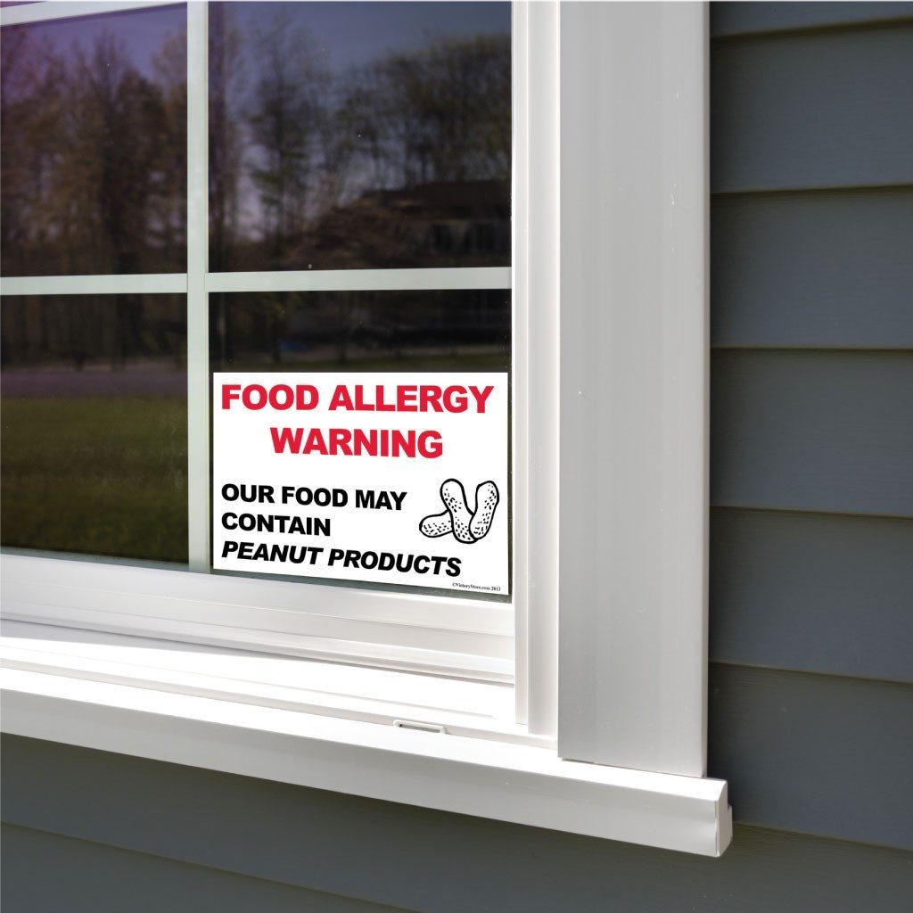 Peanut Products Food Allergy Warning Sign - #3