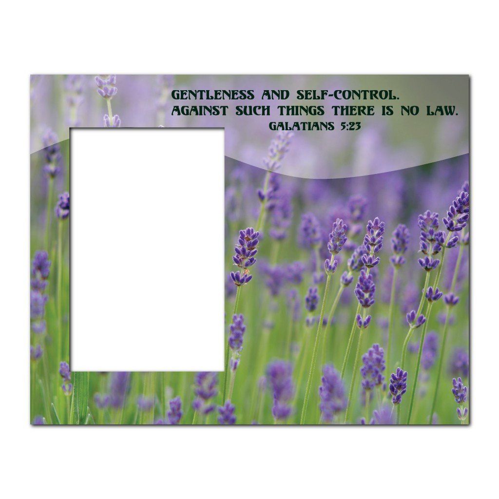 Galatians 5:23 Decorative Picture Frame - Holds 4x6 Photo