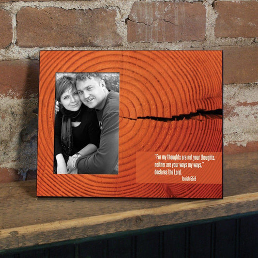 Isaiah 55:8 Decorative Picture Frame - Holds 4x6 Photo