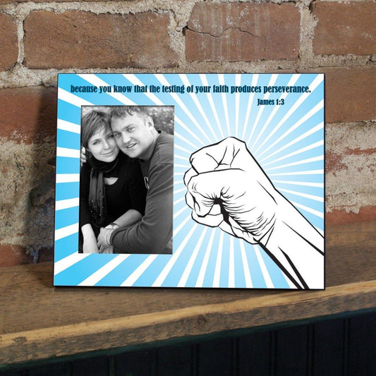 James 1:3 Decorative Picture Frame - Holds 4x6 Photo