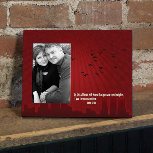 John 13:35 Decorative Picture Frame - Holds 4x6 Photo