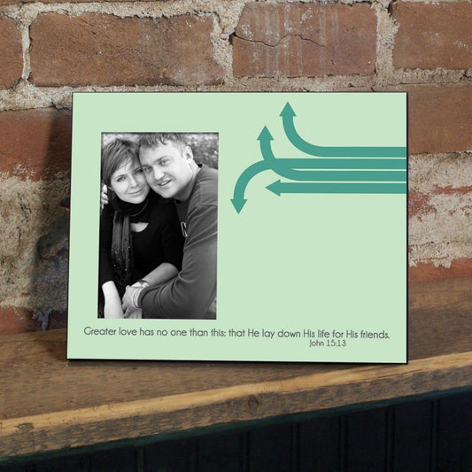John 15:13 Decorative Picture Frame - Holds 4x6 Photo