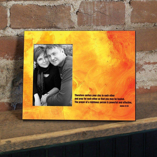 James 5:16 Decorative Picture Frame - Holds 4x6 Photo