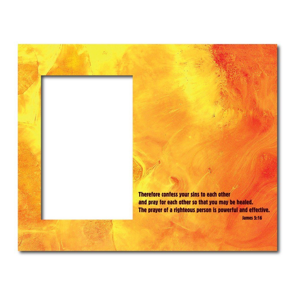 James 5:16 Decorative Picture Frame - Holds 4x6 Photo