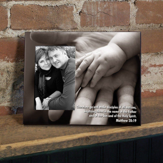 Matthew 28:19 Decorative Picture Frame - Holds 4x6 Photo