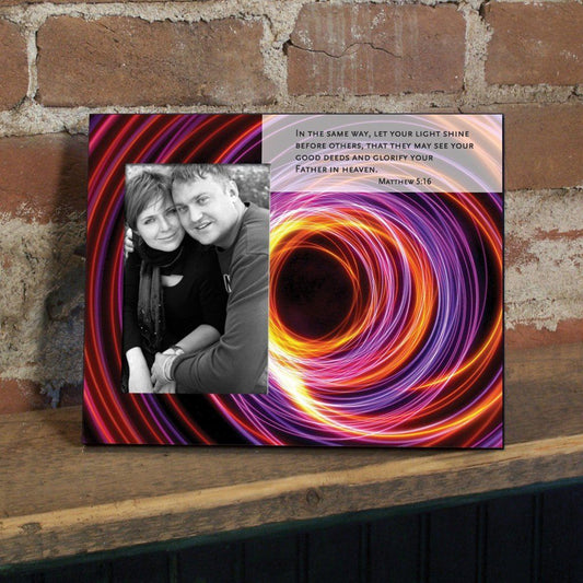 Matthew 5:16 Decorative Picture Frame - Holds 4x6 Photo
