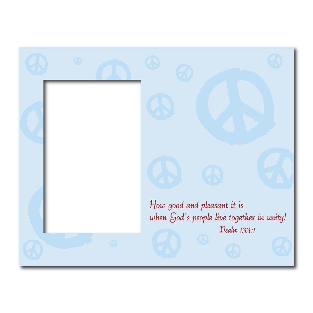 Psalm 133:1 Decorative Picture Frame - Holds 4x6 Photo