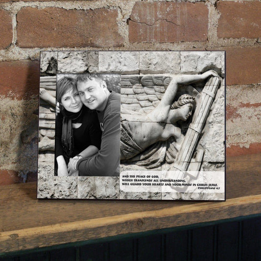 Philippians 4:7 Decorative Picture Frame - Holds 4x6 Photo