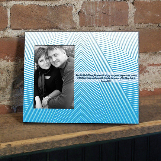 Romans 15:13 Decorative Picture Frame - Holds 4x6 Photo