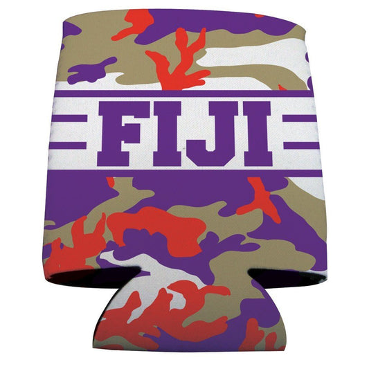 Phi Gamma Delta Can Cooler Set of 12 - Camo Design - FREE SHIPPING