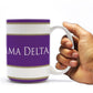 Phi Gamma Delta 15oz Coffee Mug Coat of Arms and Stripes Design