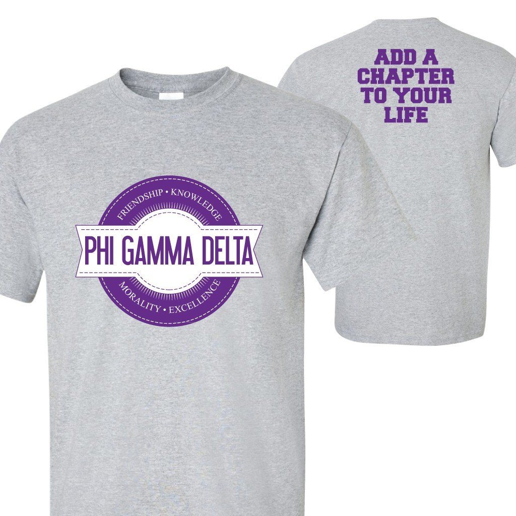 Phi Gamma Delta Logo T-shirt - FREE SHIPPING
