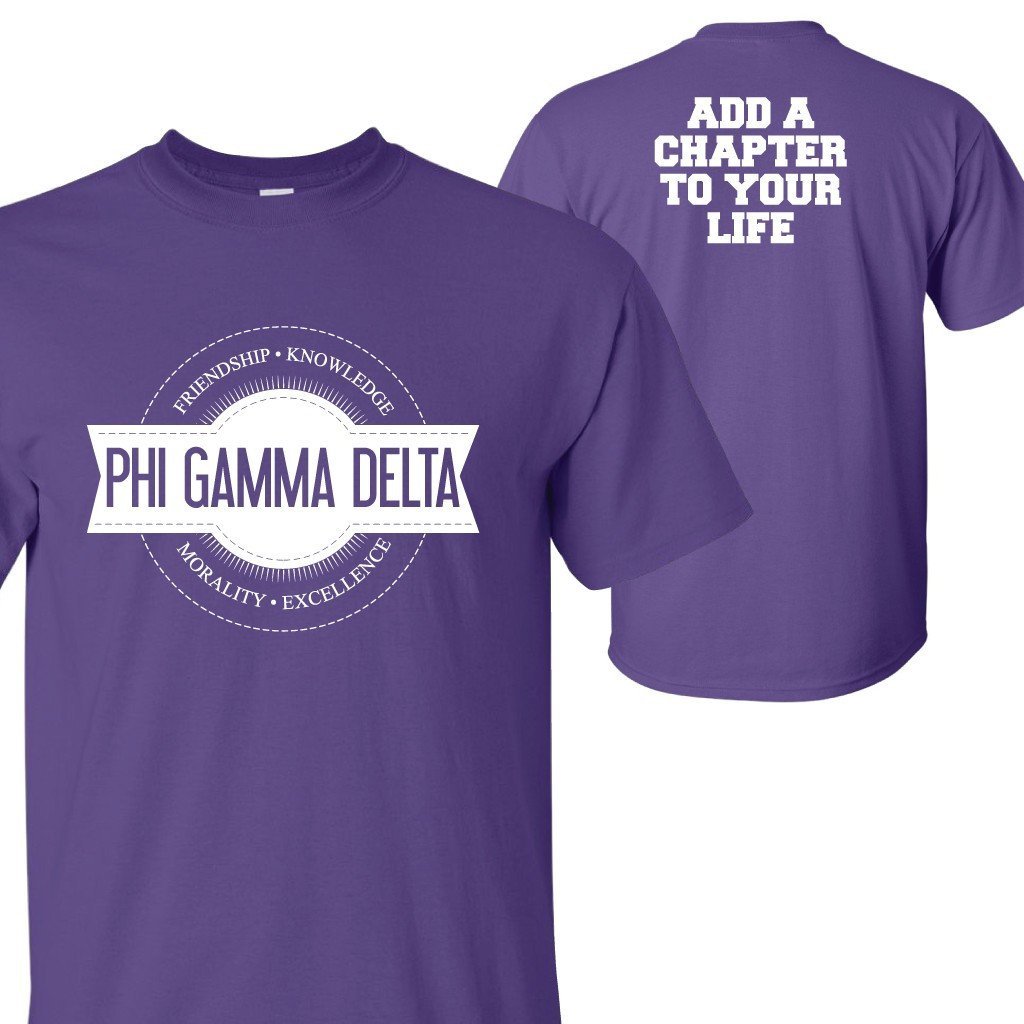 Phi Gamma Delta Logo T-shirt - FREE SHIPPING