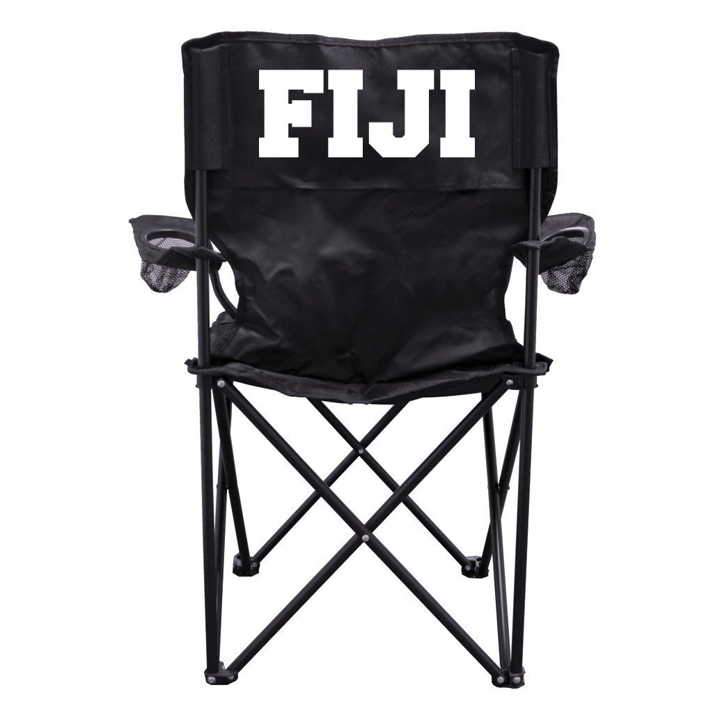 Phi Gamma Delta Black Folding Camping Chair with Carry Bag