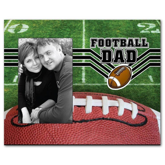 Football Dad Picture Frame - Holds 4x6 Photo