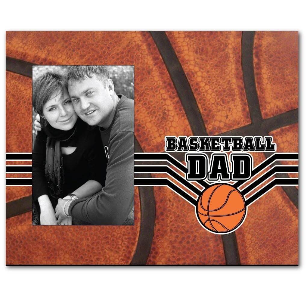 Basketball Dad Picture Frame - Holds 4x6 Photo