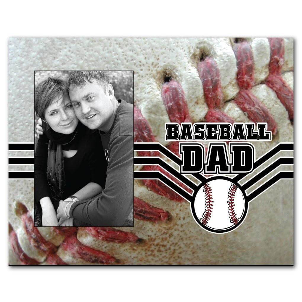 Baseball Dad Picture Frame - Holds 4x6 Photo