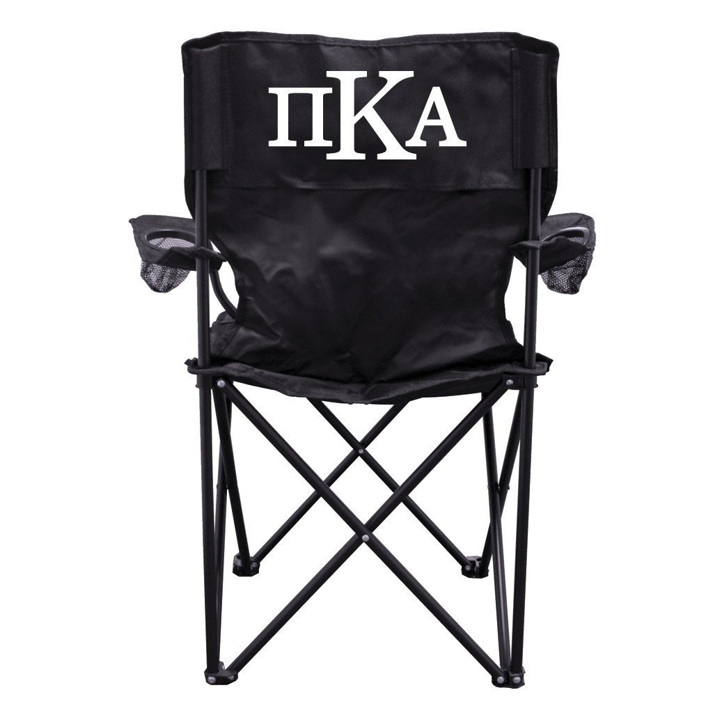 Pi Kappa Alpha Black Folding Camping Chair with Carry Bag