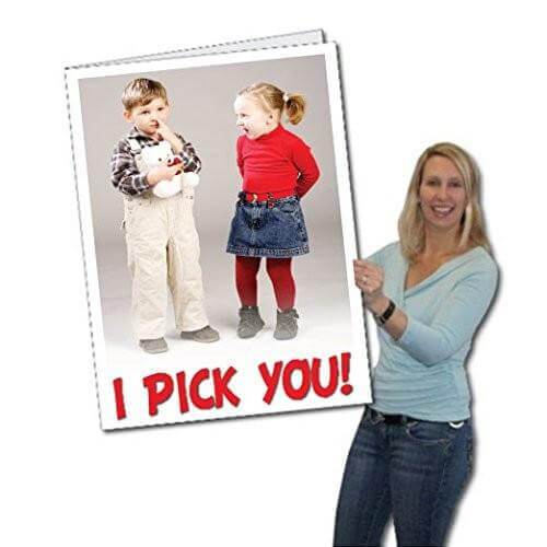 3' Stock Design Giant Valentine's Day Card "I Pick You" w/envelope