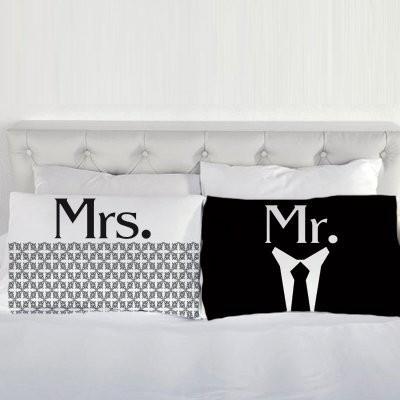 Newlywed Mr. and Mrs Pillow Cases